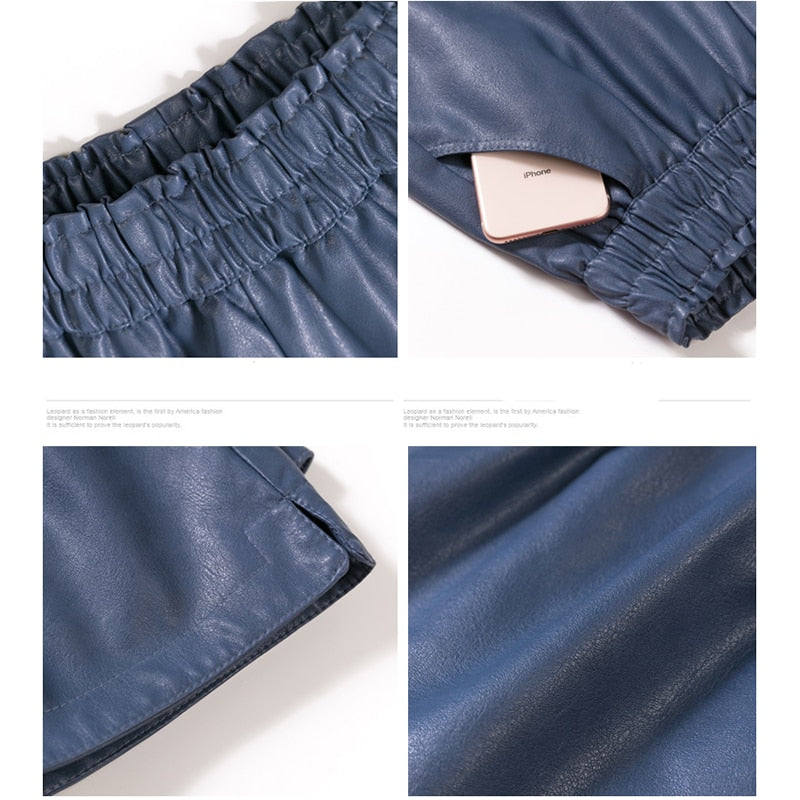Wide Leg Biker Shorts