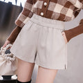 Wide Leg Biker Shorts