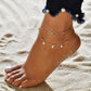 Shell Heart Summer Anklets