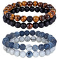 Couples Natural Stone Beaded Bracelet