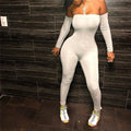 Long Sleeve Off Shoulder Jumpsuits