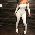 Long Sleeve Off Shoulder Jumpsuits