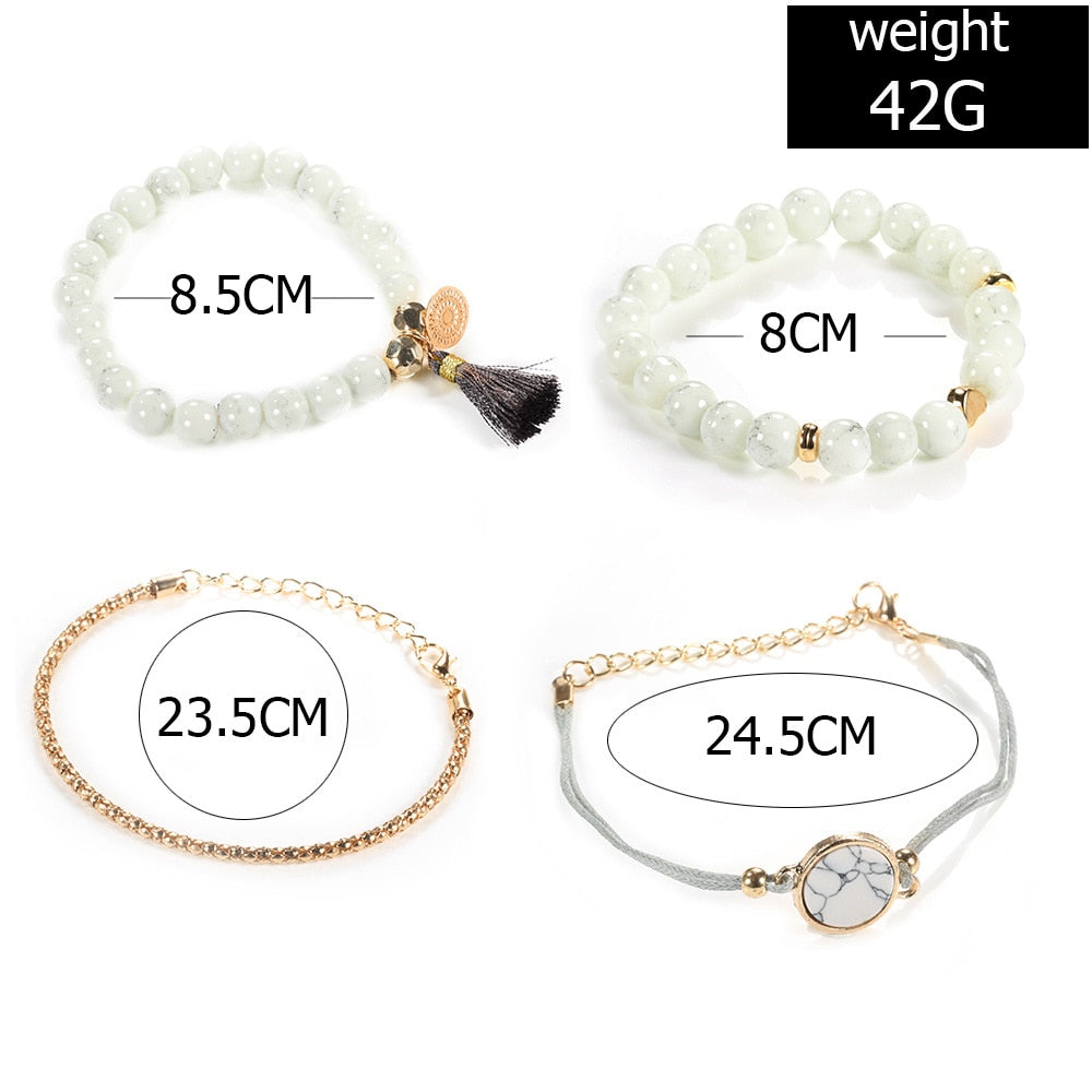 Stone & Bead Variety Bracelets