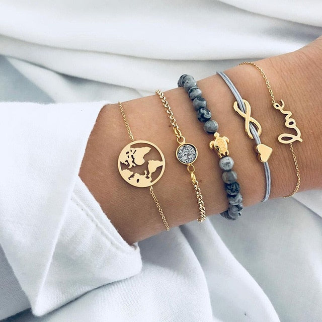 Stone & Bead Variety Bracelets