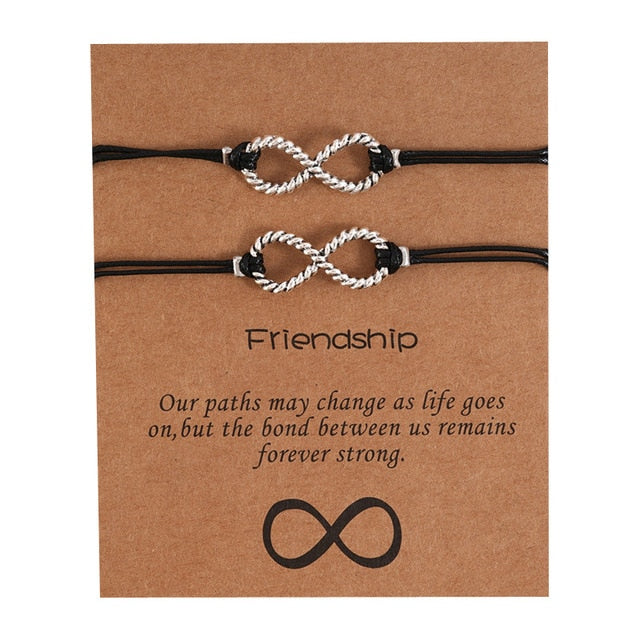 Simple Friendship Couples 2 Piece Bracelet Sets