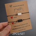 Simple Friendship Couples 2 Piece Bracelet Sets