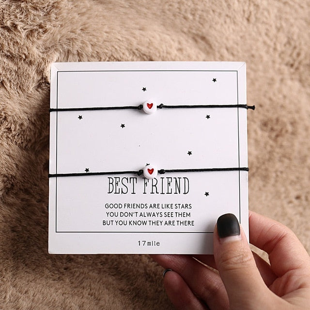 Simple Friendship Couples 2 Piece Bracelet Sets