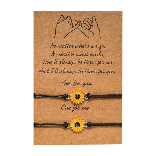 Simple Friendship Couples 2 Piece Bracelet Sets