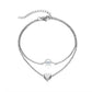 Simple Heart Anklet Bracelet