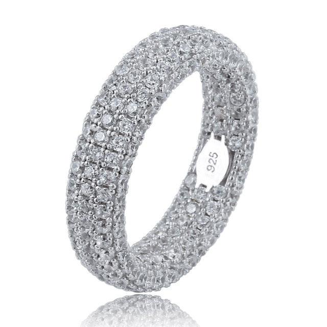 Iced Sterling Silver Ring