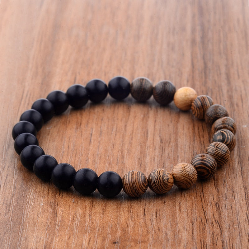 Natural Wood bead LGCY Bracelet