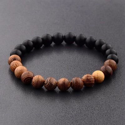 Natural Wood bead LGCY Bracelet