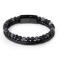 Natural Stone Genuine Leather Magnetic Bracelet