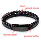 Natural Stone Genuine Leather Magnetic Bracelet