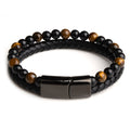 Natural Stone Genuine Leather Magnetic Bracelet