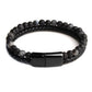 Natural Stone Genuine Leather Magnetic Bracelet