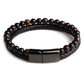 Natural Stone Genuine Leather Magnetic Bracelet