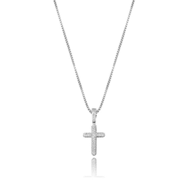Iced Cross With Chain