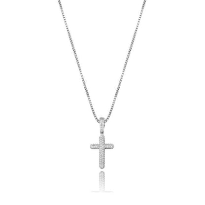 Iced Cross With Chain
