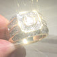 Square Gold Diamond Ring