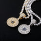 Iced Compass Pendant