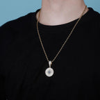 Iced Compass Pendant