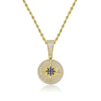 Iced Compass Pendant