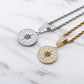 Iced Compass Pendant