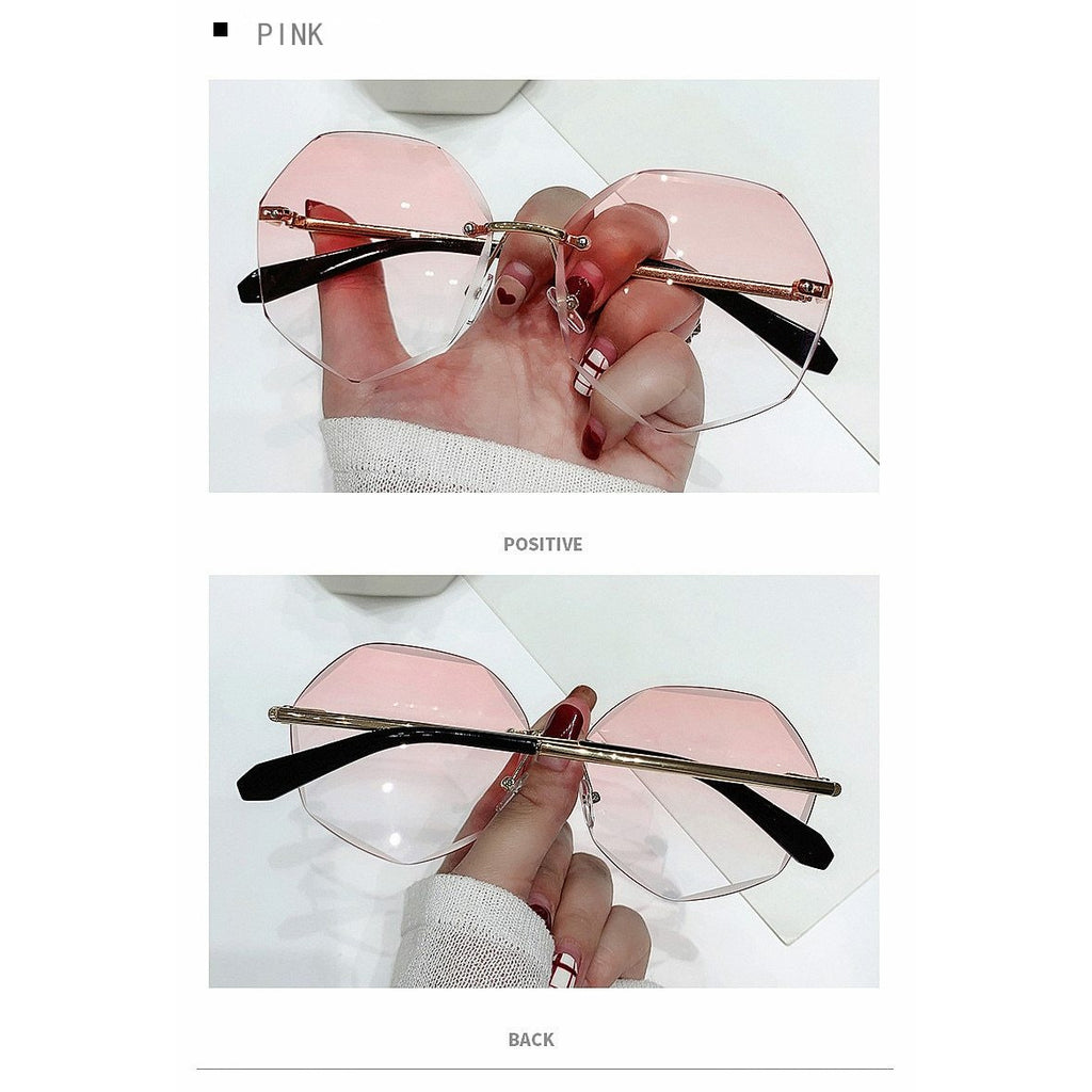 Rimless Unique Sunglasses