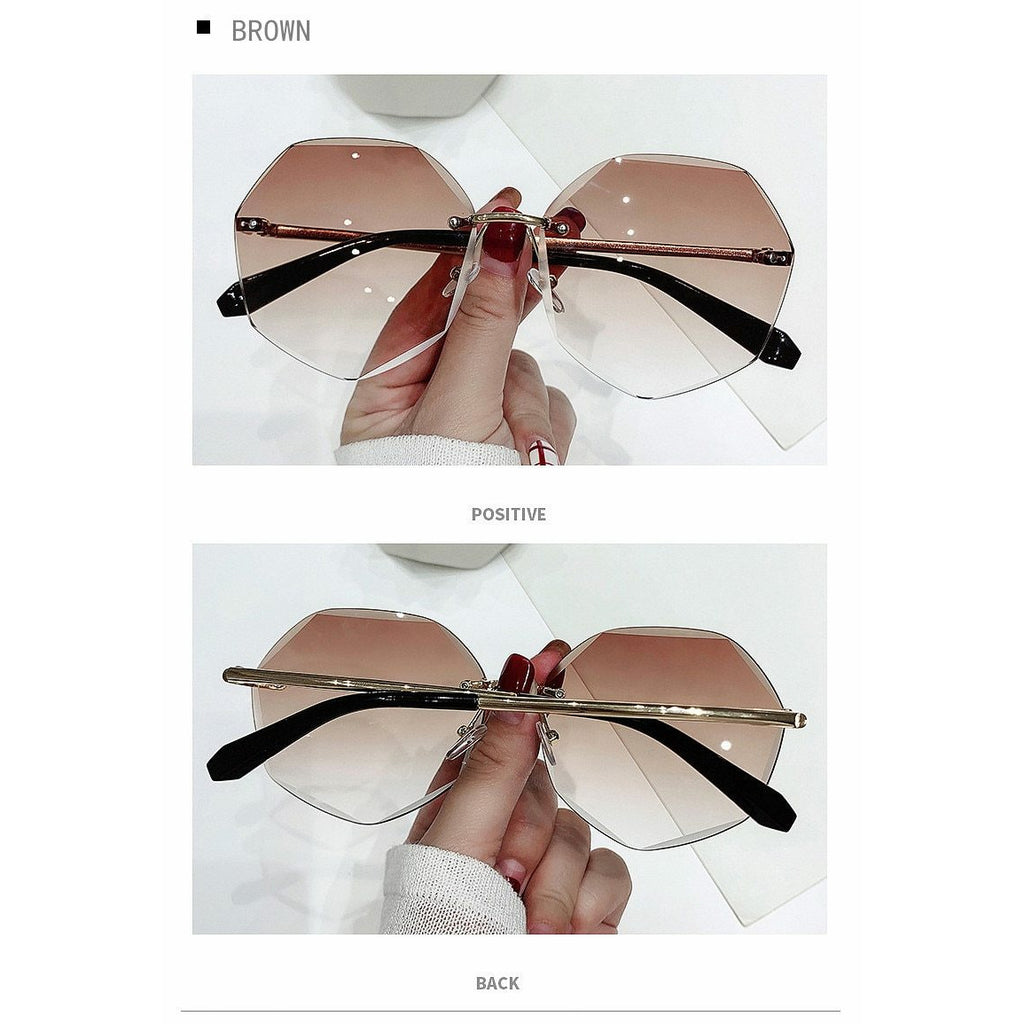 Rimless Unique Sunglasses