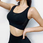 High impact seamless sports bra