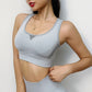 High impact seamless sports bra