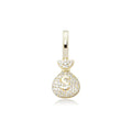 Iced Money Bag Pendant