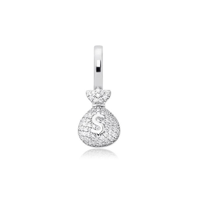 Iced Money Bag Pendant