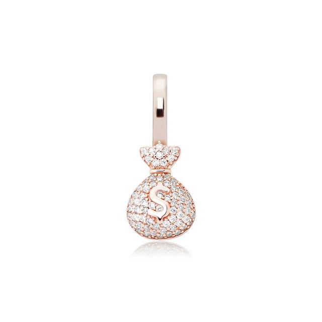 Iced Money Bag Pendant