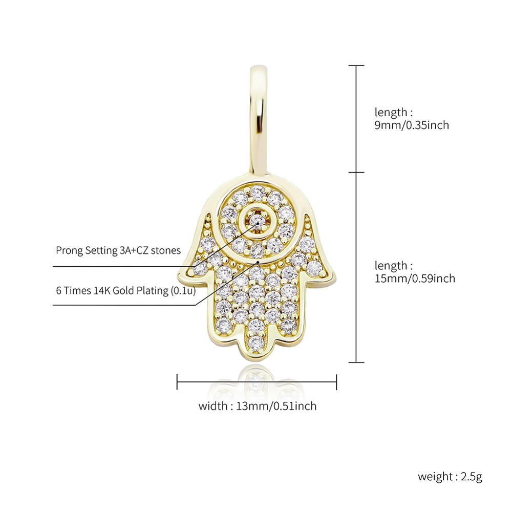 Iced New Hand Pendant