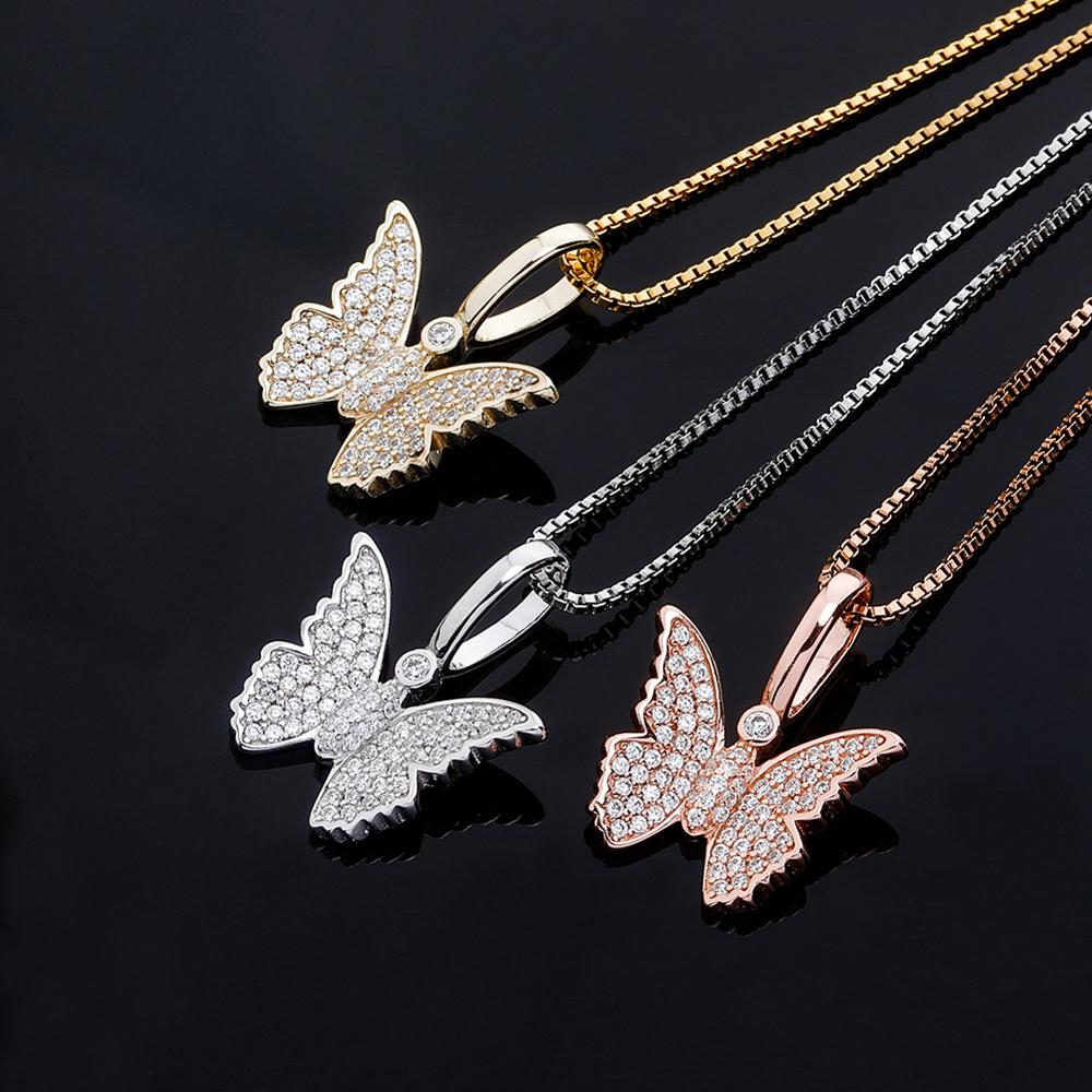 Iced Butterfly Pendant
