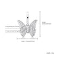 Iced Butterfly Pendant