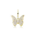 Iced Butterfly Pendant