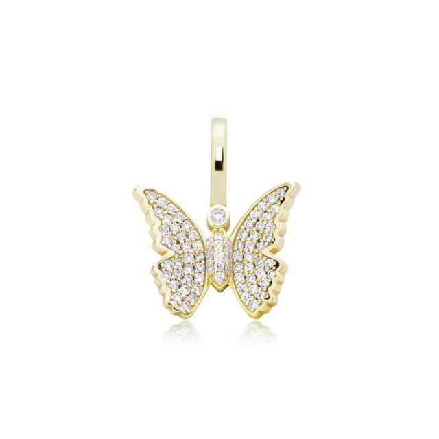 Iced Butterfly Pendant