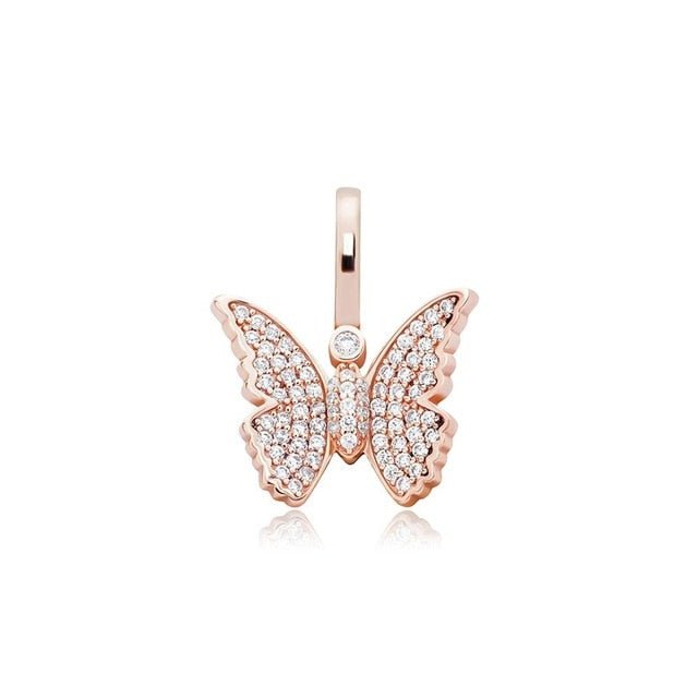 Iced Butterfly Pendant