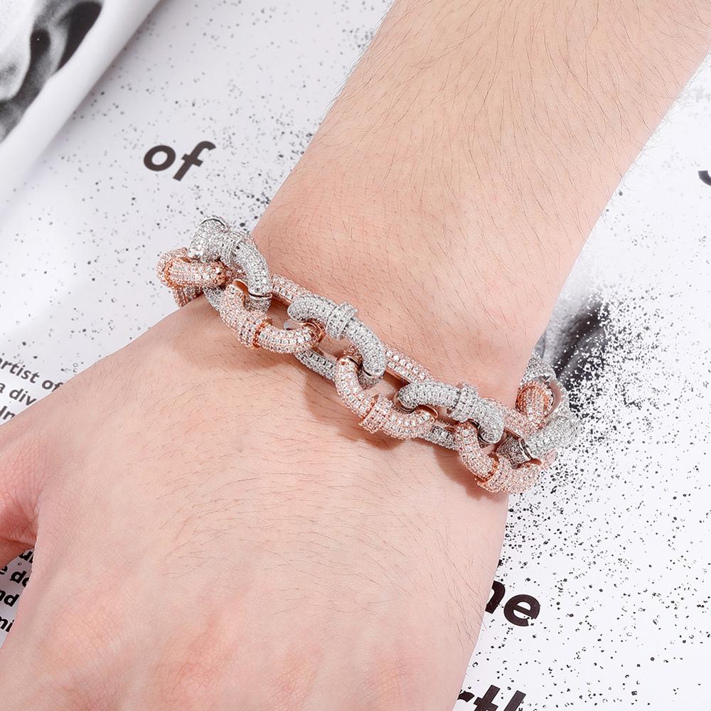 Micro Pave Miami Cuban Chain Bracelet