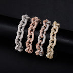 Micro Pave Miami Cuban Chain Bracelet