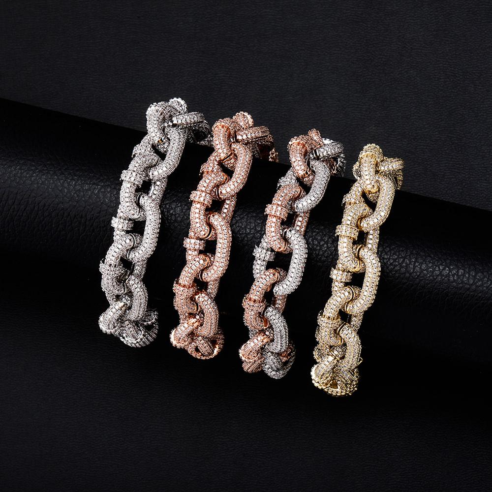 Micro Pave Miami Cuban Chain Bracelet