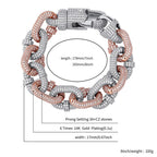 Micro Pave Miami Cuban Chain Bracelet