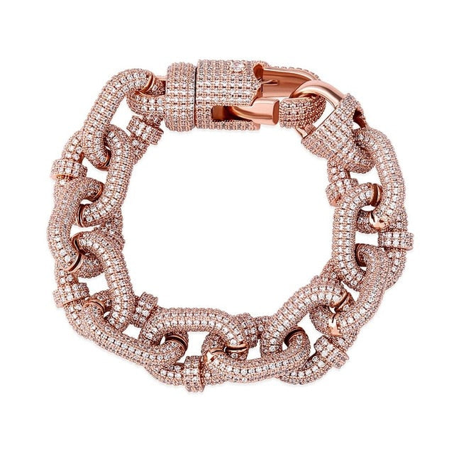 Micro Pave Miami Cuban Chain Bracelet