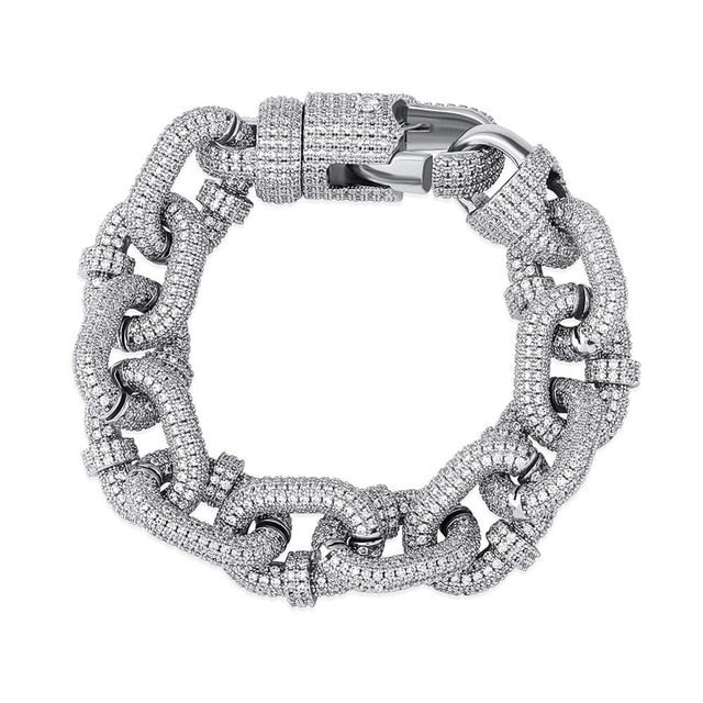 Micro Pave Miami Cuban Chain Bracelet