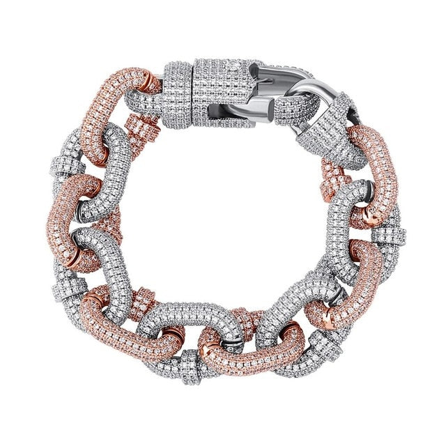 Micro Pave Miami Cuban Chain Bracelet