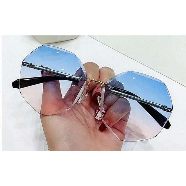Rimless Unique Sunglasses