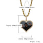 Iced Heart Pendant With Rope Chain